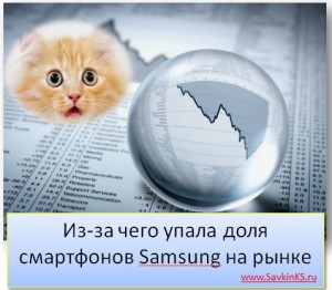 Из-за чего упала доля смартфонов Samsung на рынке
