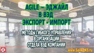 Agile в ВЭД, Эджайл экспорт и импорт